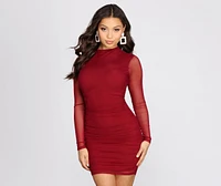 Best Dressed Mesh Mini Dress