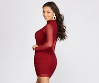 Best Dressed Mesh Mini Dress