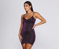 Let's Dance Glitter Knit Dress
