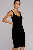 Ruched Desire Sleeveless Mini Dress