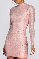 Dazzle Queen Heat Stone Mini Dress