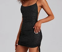 Ready To Glow Glitter Mini Dress
