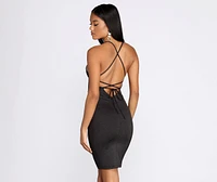 Waiting For Tonight Glitter Midi Dress