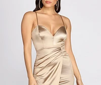 Stun Satin Mini Dress