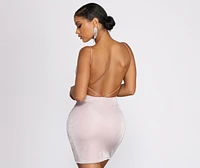 Sparkle & Shine Glitter Mini Dress