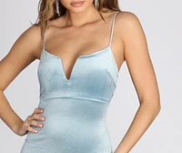 Velvet Vibe Mini Dress