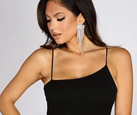 Night Out Crepe Mini Dress