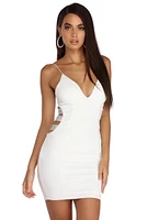 Triple Threat Rhinestone Bodycon Dress