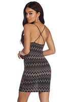 What's The Buzz Glitter Dress