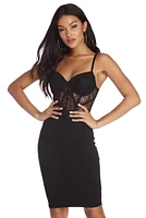 Step Up Lace Dress