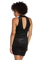 Electric Lights Mini Choker Dress