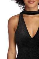 Electric Lights Mini Choker Dress