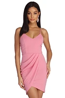 Pleat It Wrap Dress