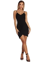 Pleat It Wrap Dress