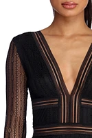 Evening Affair Lace Mini Dress