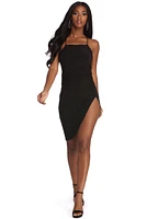 Sultry And Strappy Mini Dress