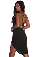 Sultry And Strappy Mini Dress