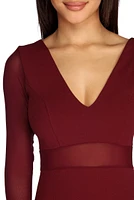 Add Some Mesh Mini Dress