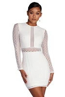 Dream Of Lace Mini Dress