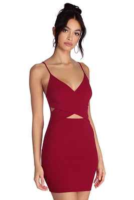 Wrapped Romance Cut Out Dress