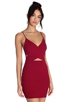 Wrapped Romance Cut Out Dress