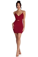 Wrapped Romance Cut Out Dress