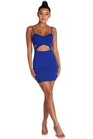 Tri Cut Out Club Dress