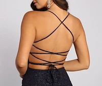 Feelin' Girly Glitter Knit Mini Dress