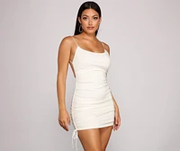 Ready To Glow Glitter Mini Dress