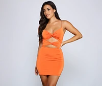 Strike A Pose Cutout Mini Dress
