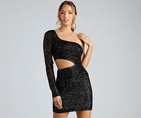 Glamorous Beauty Sequin Mini Dress
