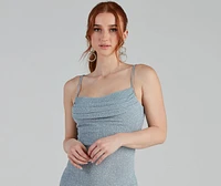 The Sparkle Scene Glitter Mini Dress