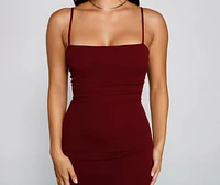 Play It Cool Crepe Mini Dress