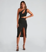 Bold Vibes Cutout Midi Dress