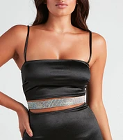 Keep It Bold Satin Mini Dress