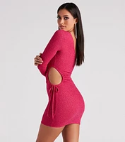 Cut Out For Glitter Mini Dress