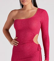 Cut Out For Glitter Mini Dress