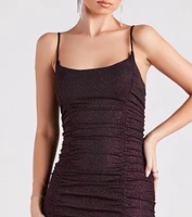 Light It Up Glitter Knit Mini Dress