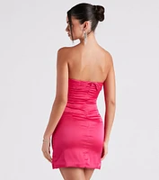 Pretty Perfect Satin Short Dress