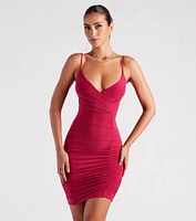 Make Your Move V-Neck Mini Dress