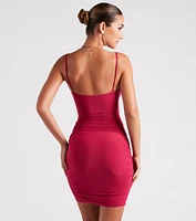 Make Your Move V-Neck Mini Dress