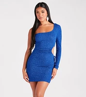 Cut Out For Glitter Mini Dress