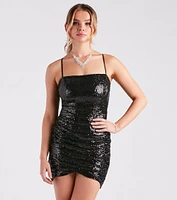 Disco Lights Sequin Party Dress