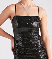 Disco Lights Sequin Party Dress