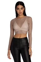 Gleaming With Glam Crop Top