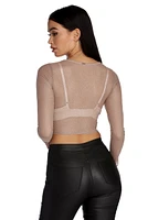 Gleaming With Glam Crop Top