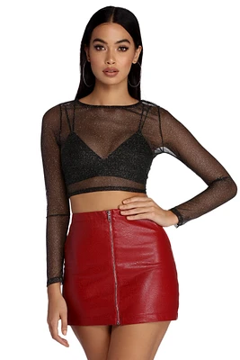 Gleaming With Glam Crop Top