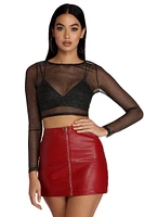 Gleaming With Glam Crop Top