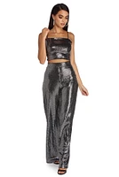 Disco Lights Cropped Tank Top