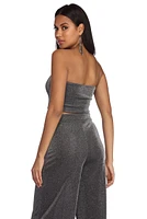 All About The Sparkle Cropped Tube Top